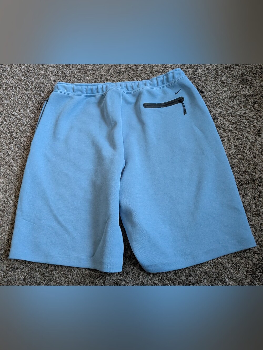 Nike Tech Blue Cotton Blend Fleece Loose Fit 13" Shorts Men's XXL - Picture 10 of 11